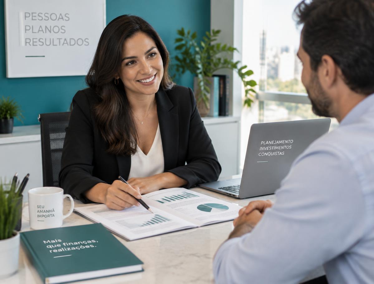 Consultora da Sennior atendendo um cliente em Salvador